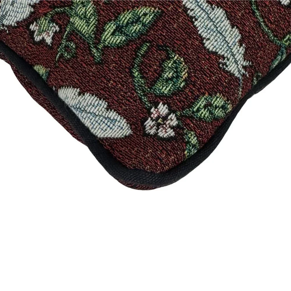 Rooster Tapestry Pillow Multicolor Farmhouse Country Floral Square Home Decor